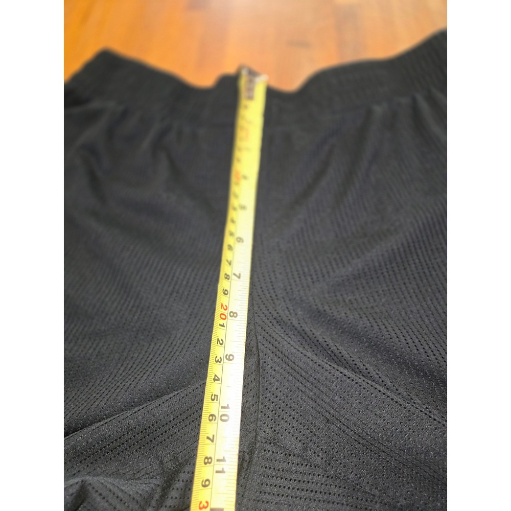 Athletic Works Women LG‎ Black White Trim Mesh Dophin Activewear Running Shorts - Picture 3 of 7